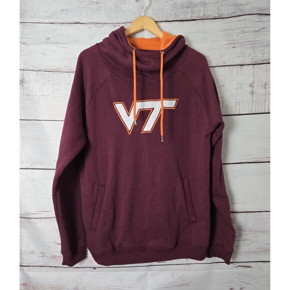 Colosseum Virginia Tech Womens Sweatshirt Hoodie Size XXL Burgundy Athletic Team - Picture 1 of 6